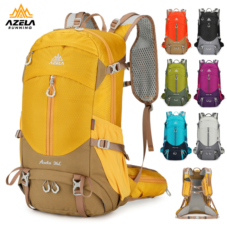 Cycling Commuter Backpack - AZELA 36L-55L Hiking Backpack: Large Capacity,