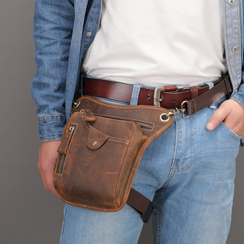 Vintage Pu Leather Waist Pack  - đánh giá và giá Cycling Commute Bag
